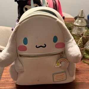 Sanrio Cinnamoroll Cream Backpack with Pink and Blue Accents